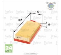 Filtro aria Valeo per CITROEN XSARA NEMO C3 II I C2 C1 FORD FUSION FIESTA MAZDA