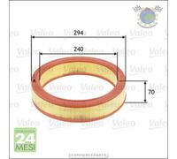 Filtro aria Valeo per FIAT PUNTO DOBLO LANCIA Y ZASTAVA 10