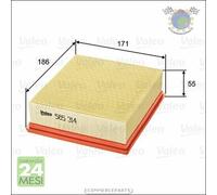 Filtro aria Valeo per FIAT SEDICI SUZUKI SX4 bpz