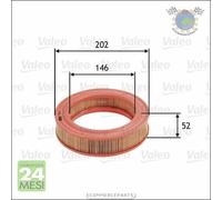 Filtro aria Valeo per FORD FIESTA ESCORT ORION CAPRI MORGAN FOUR RELIANT SCIMIT