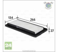Filtro aria Valeo per HYUNDAI ATOS