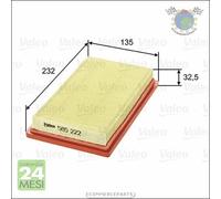 Filtro aria Valeo per INFINITI Q50 NISSAN MICRA III C+C QASHQAI TIIDA NV200 NOT