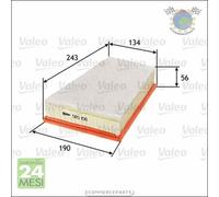 Filtro aria Valeo per MERCEDES CITAN 112 111 109 108 RENAULT FLUENCE KANGOO