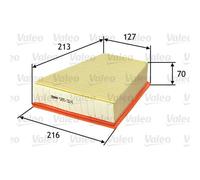 Filtro aria Valeo per Seat Skoda VW
