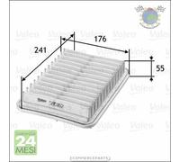 Filtro aria Valeo per TOYOTA COROLLA AVENSIS YARIS VERSO RAV 4 AURIS