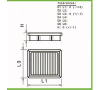 Filtro aria verde per Mercedes AMG GT dal 2016 al 2018 4.0L GTC-557cv