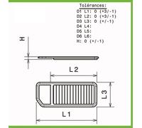 Filtro aria verde per Mini Cooper Roadster dal 2010 al 2014 1.6L-122cv