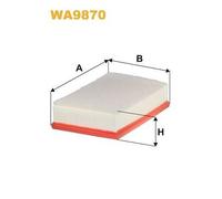 Filtro aria WIX FILTERS per WA9870