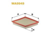 Filtro aria WIX FILTERS per WA9949