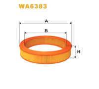 WA6383 FILTRO ARIA PER VW Polo 86 0.9 29 KW 40 CV