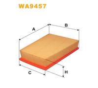 Filtro Aria Wix Filters Wa9457