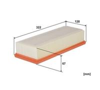 Filtro aria WIX FILTERS WA9580 per AUDI Q5 2.0 TDI quattro