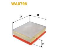 WA9798 FILTRO ARIA PER Vauxhall Vivaro B Combi X82 1.6 CDTi 88 KW 120 CV