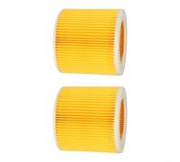 Filtro Aspiratore per karcher WD3 A2004 A2204 Plastica Filtro(2pcs) | Plastica , compatibilità WD3, cattura detriti grossi, per facile , colore giallo