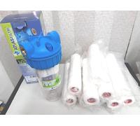 FILTRO ATLAS CON 10 CARTUCCE DI RICAMBIO 20 MCR ATTACCO 3/4 - 1"