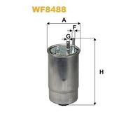 WF8488 FILTRO CARBURANTE PER Citron Jumper Pianale P. T. 3.0 HDi 180 130 KW 177