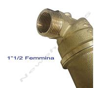 FILTRO AUTOPULENTE OTTONE CON MANOMETRO ICMA ATTACCO 1/2" A 2" CARTUCCIA INOX