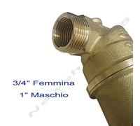 FILTRO AUTOPULENTE OTTONE CON MANOMETRO ICMA ATTACCO 1/2" A 2" CARTUCCIA INOX