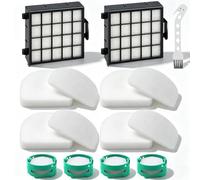 Filtro AZ4002 compatibile con aspirapolvere verticale Shark POWERDETECT AZ4000 AZ4002, il set completo di manutenzione include 2 filtri HEPA, 4 kit in schiuma e feltro, 4 cartucce neutralizzatori di