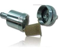 Filtro benzina metallo argento piccolo auswaschbar cromato 75 mm