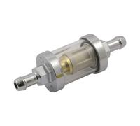 Filtro benzina trasparente diametro interno 5/16 cromato universale Mcs