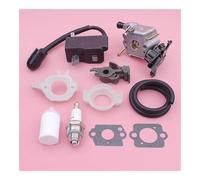 Filtro bobina di accensione carburatore adatto for motoseghe 445 450 573935701 506450401 Guarnizione flangia di aspirazione