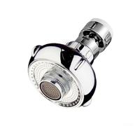 Filtro booster per rubinetto a due stadi progettato per applicazioni con testa di spruzzo, compatibile con aeratori standard da 24 mm interni con filettatura esterna da 22 mm (argento)