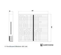 Filtro cabina BLUE PRINT ADBP250058