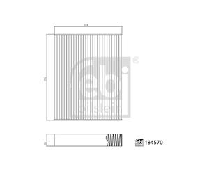 Filtro cabina FEBI BILSTEIN 184570