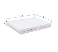 Filtro cabina KNECHT LA1614