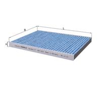 MAHLE ORIGINAL Filtro abitacolo LAO 1613 - Carbone attivo per Tesla Model S