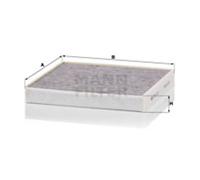 Filtro cabina MANN-FILTER CUK 24 021