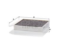 Filtro cabina MANN-FILTER CUK 25 034-2