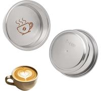 Filtro Caffè 51mm Riutilizzabile in Acciaio Inox, Set da 2 Pezzi | Filtro caffè in acciaio inox 51mm, doppio strato pressurizzato, riutilizzabile, compatibile con Cecotec, Ufesa, DeLonghi