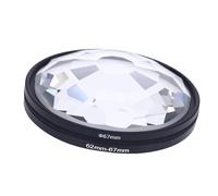 Filtro Caleidoscopio da 67 Mm, Lenti per Prisma in Vetro di Caleidoscopio con Adattatore da 62 Mm, Accessori per Filtri a Effetti Speciali per Fotocamere Digitali e SLR