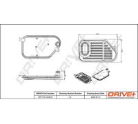 Filtro cambio automatico DP1110.14.0010 Drve+ per AUDI PORSCHE VW SKODA