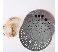 Filtro Capelli Doccia, iAnomla 5.5" 14cm, Silicone Filtro Doccia Capelli, Tappo Lavandino Bagno, Protezione Scarico Cucina per Lavello, Bagno, Vasca, Lavello della Cucina, Grigio