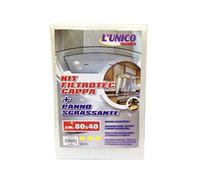 FILTRO CAPPA KIT CM.80X40 + PANNO SGRAS. SET 2 PZ.