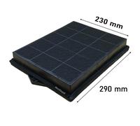 Filtro Carbone Cappa per Elica 230 x 290 mm H 39 mm by Marel Shop® [EEK: Non conforme]