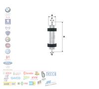 WF8463 WIX FILTERS FILTRO Gasolio AUDI A6 2.0TDi 11>