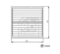 Filtro carburante Cartuccia filtro 174262 FEBI BILSTEIN per MAN RENAULT TRUCKS