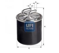 Filtro carburante Cartuccia filtro 24.126.00 UFI per MITSUBISHI LANCER VIII