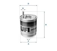 Filtro carburante Cartuccia filtro 24.129.00 UFI per HYUNDAI i30 i30 Familiare