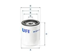 Filtro carburante Cartuccia filtro 24.370.00 UFI per TOYOTA ISUZU JEEP NISSAN