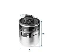 Filtro carburante Cartuccia filtro 24.416.00 UFI per MERCEDES-BENZ VITO Autobus