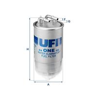 Filtro carburante Cartuccia filtro 24.ONE.02 UFI per OPEL CORSA D