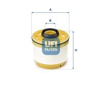 Filtro carburante Cartuccia filtro 26.045.00 UFI per LEXUS TOYOTA ISUZU FIAT