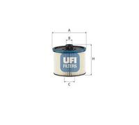 Filtro carburante Cartuccia filtro 26.195.00 UFI per CITROËN PEUGEOT TOYOTA OPEL