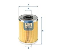 Filtro carburante Cartuccia filtro 26.687.00 UFI per CITROËN RENAULT OPEL NISSAN