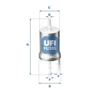 UFI 31.845.00 Filtro carburante
